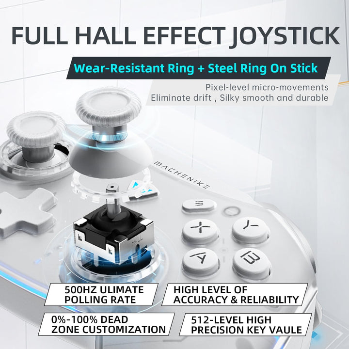 Machenike G5 Pro Gaming Bluetooth Controller für PC/Switch/IOS/Android, Wireless Hall Effect Control