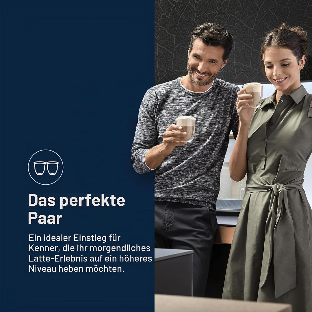 De'Longhi Gläser Set DLSC312, 2 doppelwandige Thermogläser mit Isolierfunktion für kalte und warme G