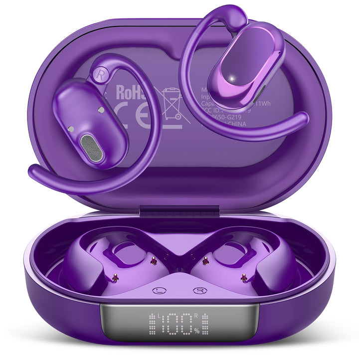 Open Ear Kopfhörer Bluetooth 5.4, 2026 Bluetooth Kopfhörer mit 14,2 mm Treiber, 36Std Ohrhörer Tiefe