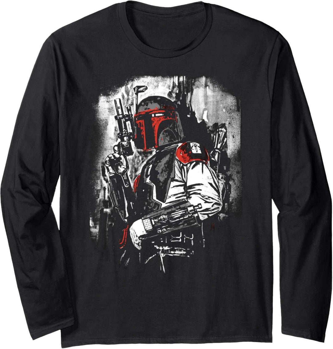 Star Wars Boba Fett Stare Down Langarmshirt