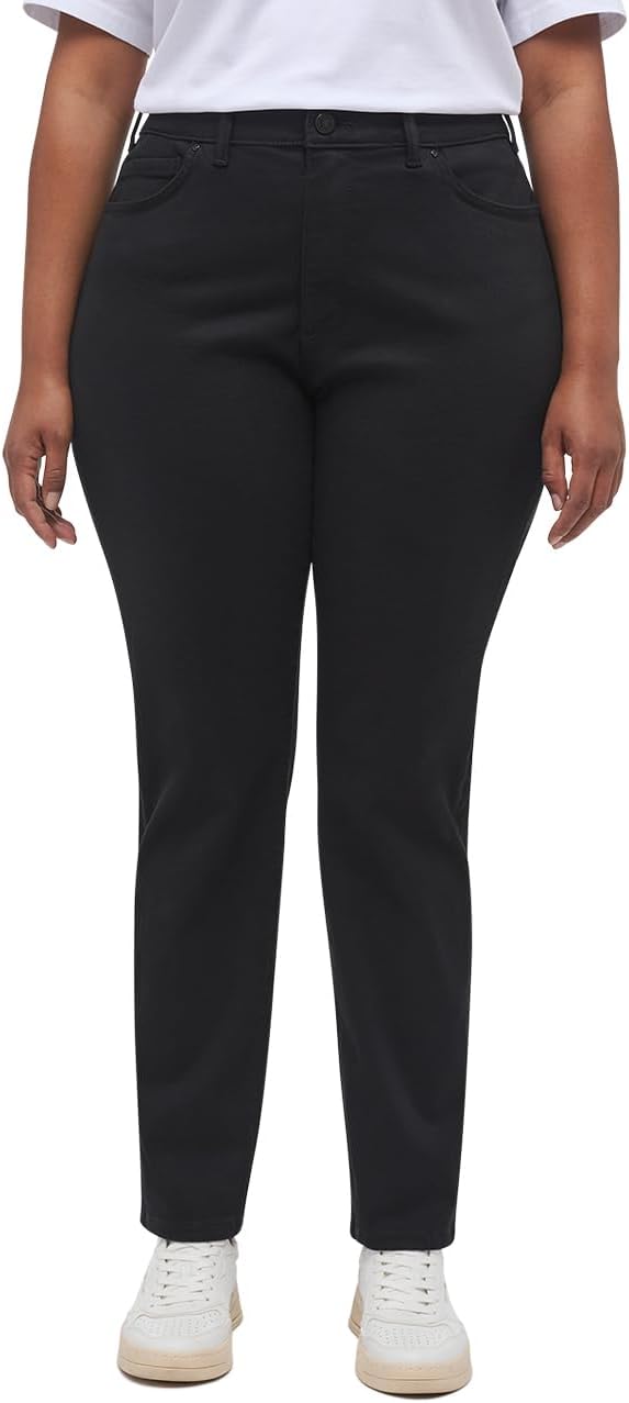MUSTANG Damen Slim Fit Fit Crosby Relaxed Slim 27 Slim Lang Schwarz, 27 Slim Lang Schwarz