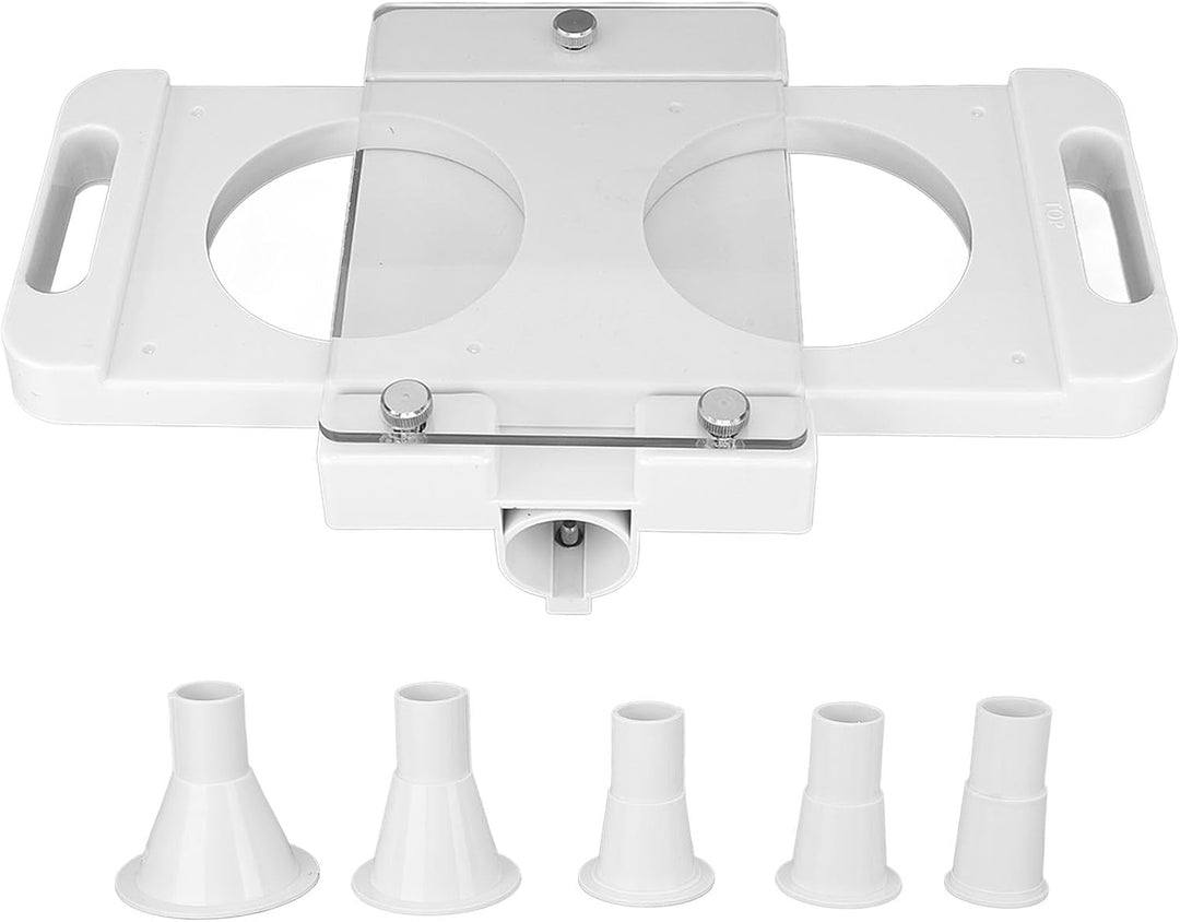 Burgerpresse, ABS-Hamburgerpresse, Patty-Maker mit Antihaftbeschichtung, 2 Löcher für Wurstfüller, F