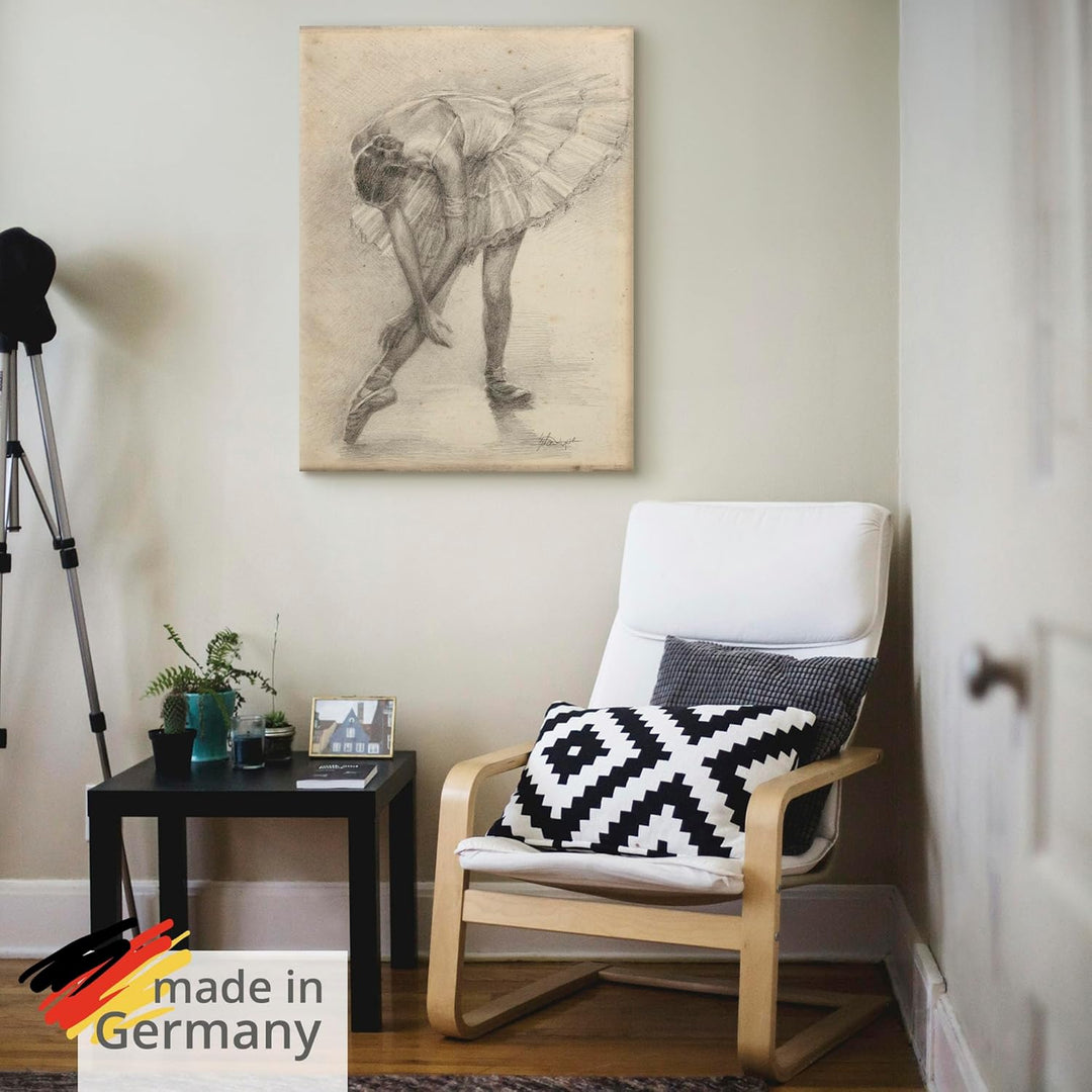 ARTland Leinwandbilder Wandbild Bild auf Leinwand 45 x 60 cm Wanddeko Sport Funsport Tanzen Zeichnun