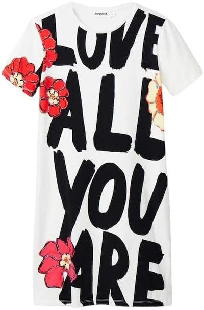 Desigual Damen Vest_Love All Dress XS Weiss, XS Weiss