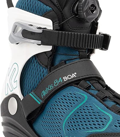 K2 Damen Alexis 84 Boa Inline Skates EU: 42 (UK: 8 / US: 10.5) teal - white, EU: 42 (UK: 8 / US: 10.