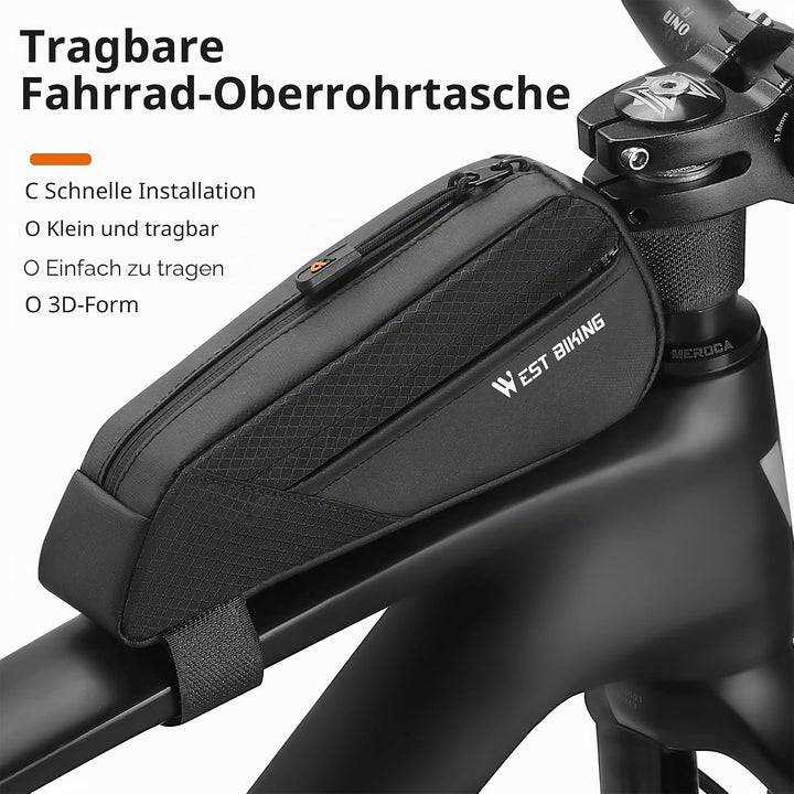 Levigo Fahrrad-Oberrohr-Dreieck-Aufbewahrungstasche, tragbare Vorderrahmen-Tasche, Fahrrad, wasserab