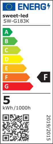 sweet led Einbaustrahler weiss Eckig GU10 fassung 230V Set 5W Einbauleuchten, Deckenspots Deckenstra