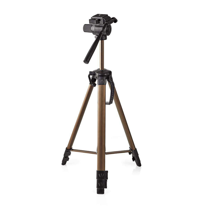 Nedis - Dreibeinstativ - Schwenk- und Neigefunktion - Max. 3,5 kg - 161 cm - 3-Wege-Panoramakopf - S