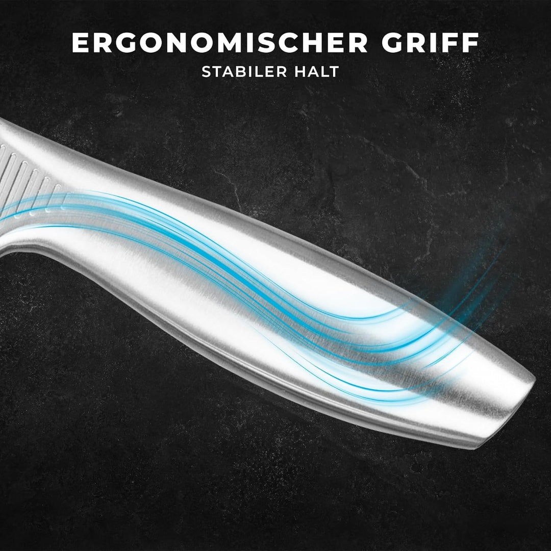 KARL HAUSMANN Messer Set ohne Block - 5 Teilig - Küchenmesser Set aus Edelstahl X30Cr13 - Kochmesser