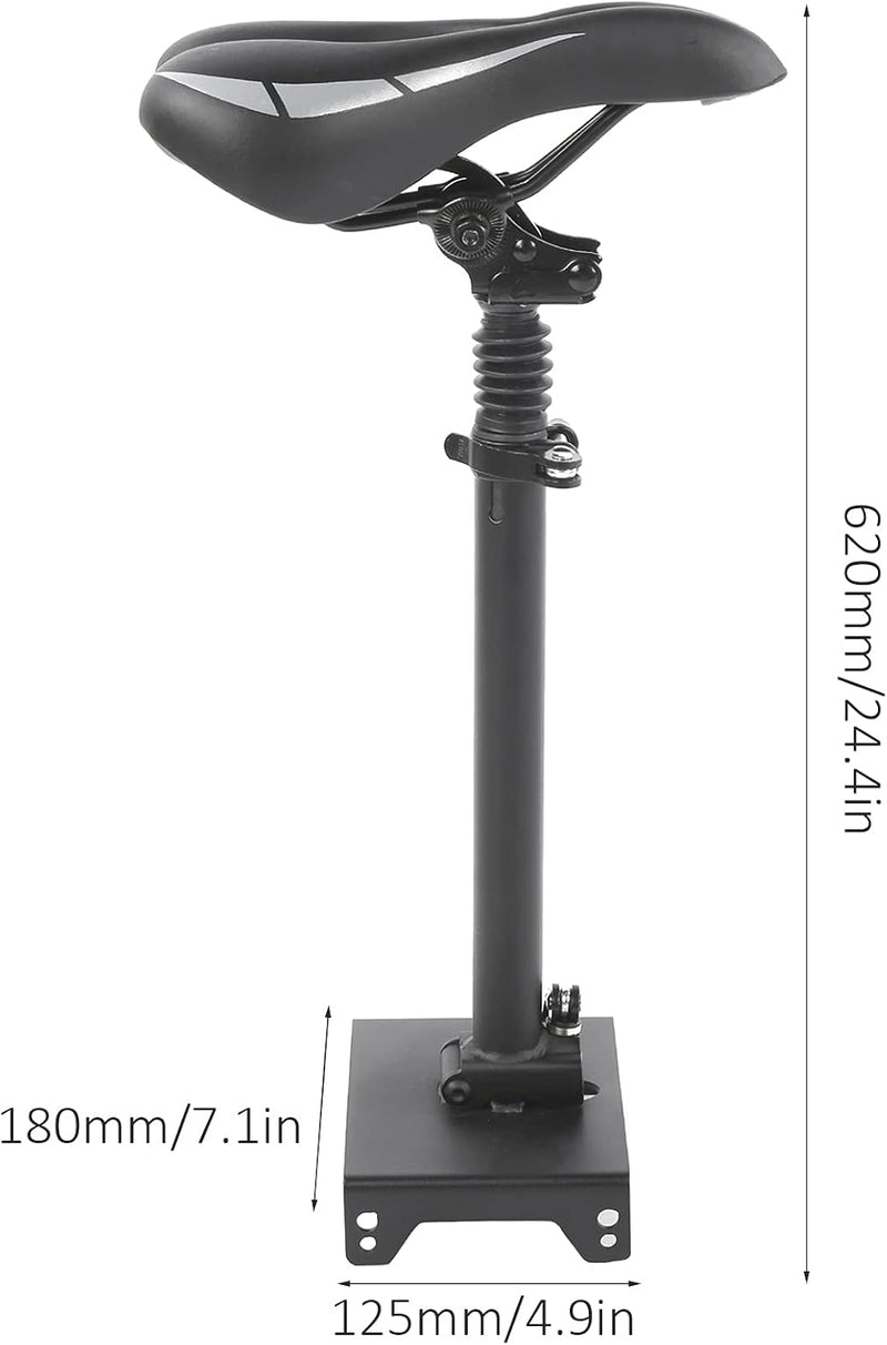 Alomejor Elektroroller-Sitzsattel Höhenverstellbarer Stossfester Sitz für MAX-G30-Roller