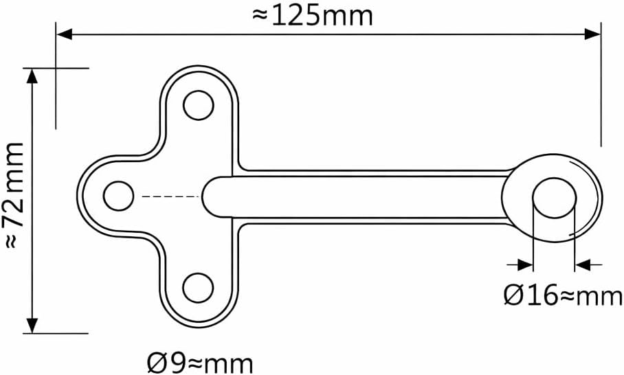 HGW Bordwandverschluss Anhänger Set Grösse 1 – inkl. Einfallösen & Gegenhalter – robuster Verschluss