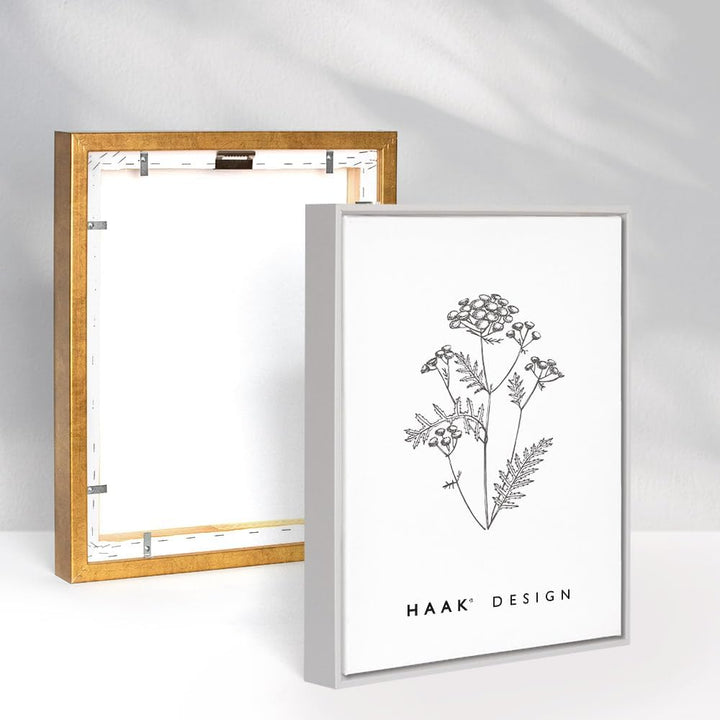 Haak Schattenfugenrahmen Flora in Hellgrau (matt) 84x118,8cm (DIN A0) 84x118,8 cm (DIN A0) Hellgrau