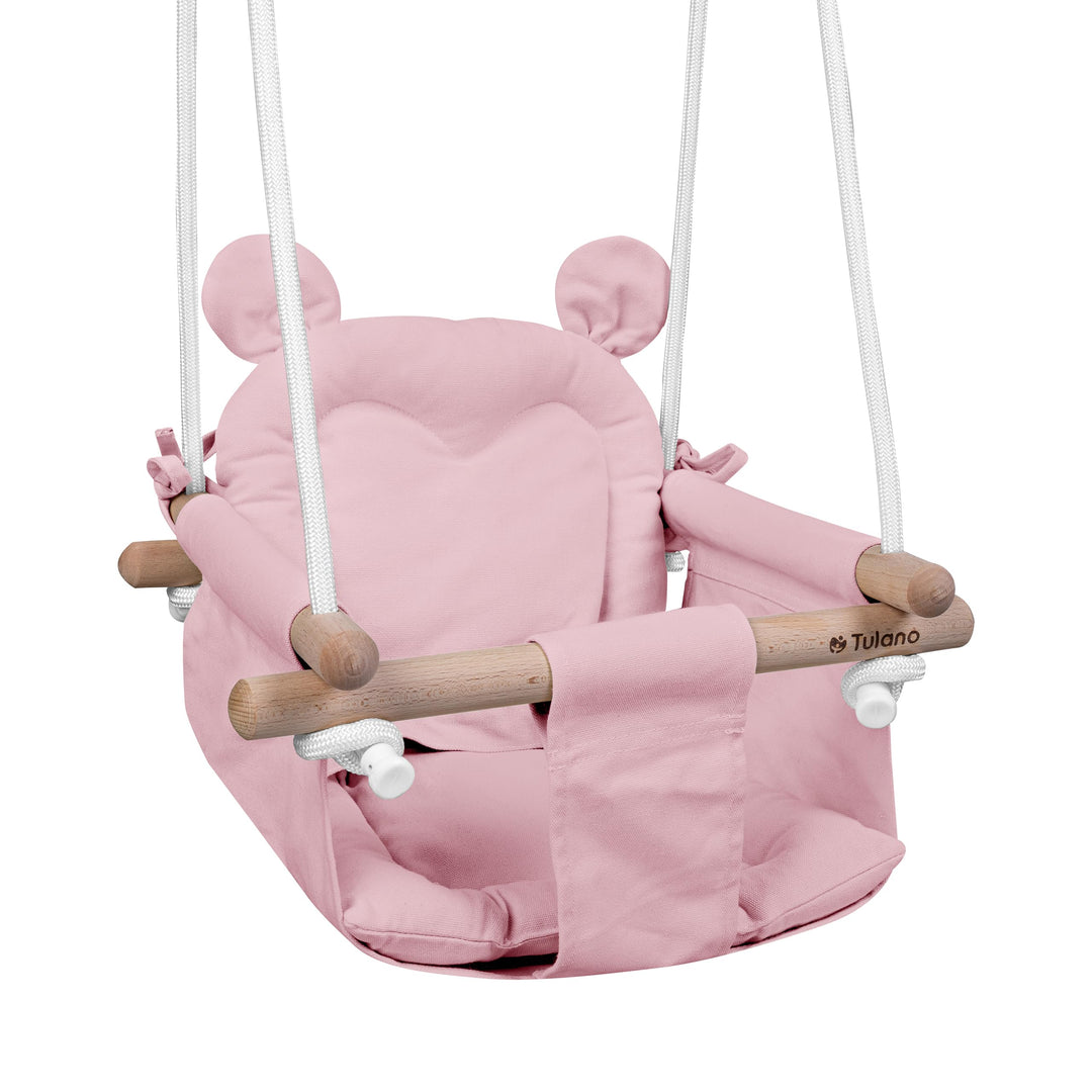 Tulano Hop 30 Rosa | Baby Schaukel Hängesitz für Kinder 6-36 Monate | Indoor & Outdoor | Sicherheits