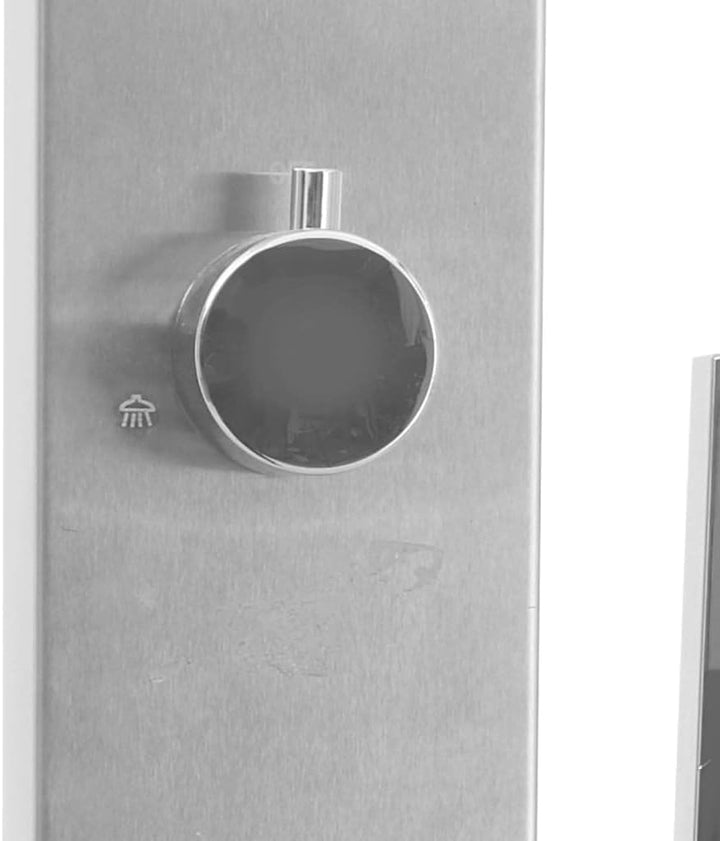 vidaXL Gartendusche Edelstahl Gerade