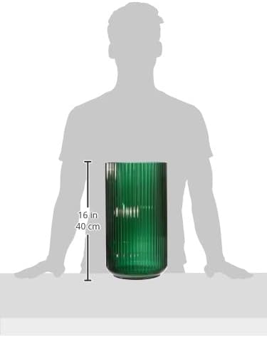 Lyngby Porcelæn Vase H38 cm Lyngby aus mundgeblasenem Glas zeitlos, grün H38 cm Grün, H38 cm Grün