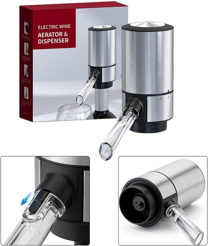 Elektrischer Weinspender, Elektrischer Weinbelüfter, Automatische Weinspenderpumpe, Elektrischer Dek