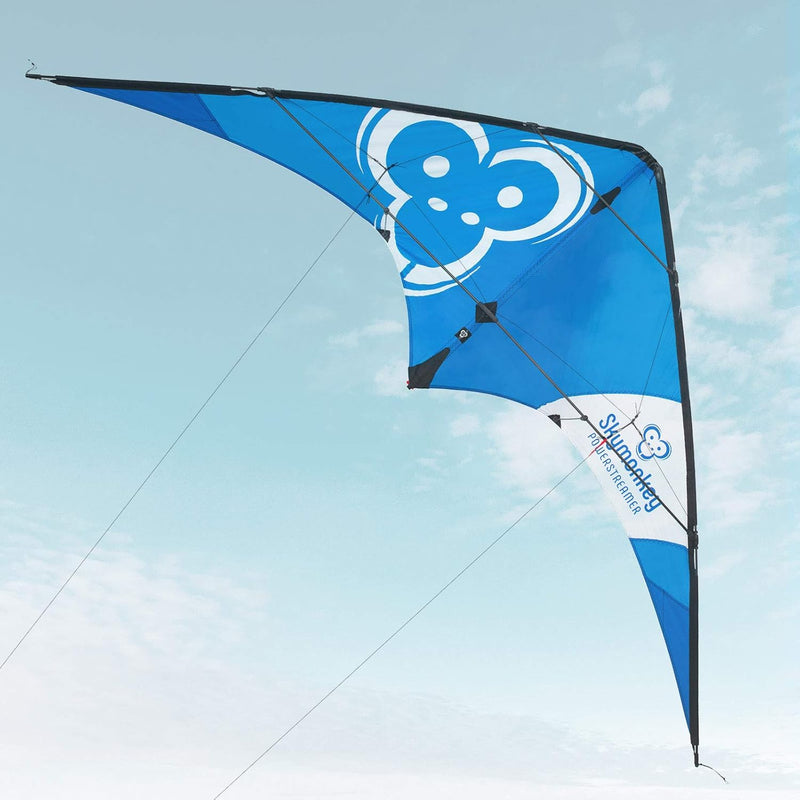 Skymonkey Powerstreamer XXL Lenkdrachen, Sportlenkdrache Fortgeschrittene- 212 cm Blau, Blau