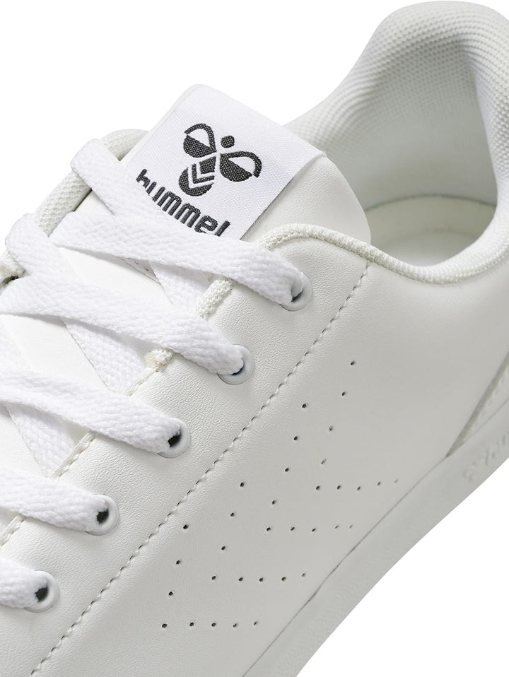 hummel Herren Busan Court Sneaker Turnschuhe 38 EU White Black, 38 EU White Black