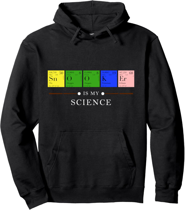 Snooker Is My Science Periodensystem Snookerspieler Pullover Hoodie