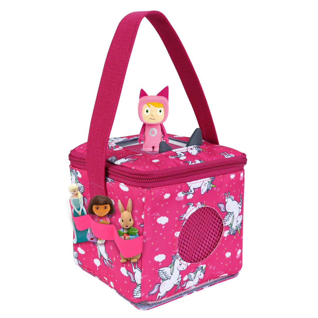 Tragetasche kompatibel mit Toniebox, Aufbewahrungsbehälter kompatibel mit Tonie Hörfiguren, Motif Ei