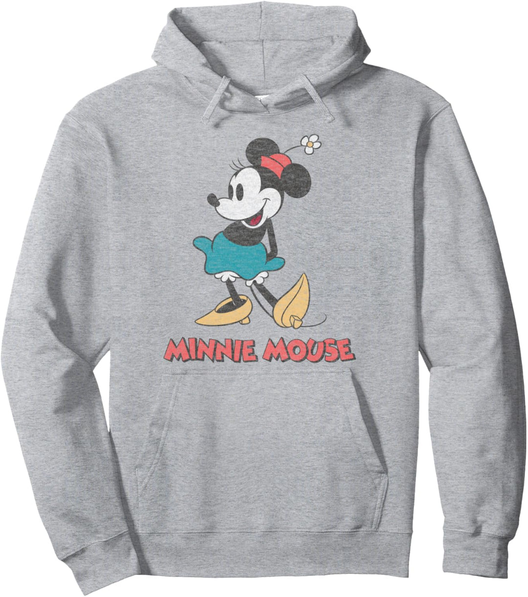 Disney Mickey And Friends Minnie Mouse Vintage Portrait Pullover Hoodie
