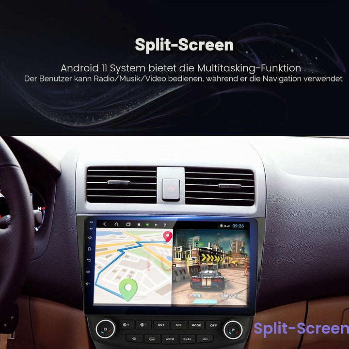 EZoneTronics Android 10 Internet Autoradio Stereo für Honda Accord 7. 2003-2007 10 Zoll Touchscreen