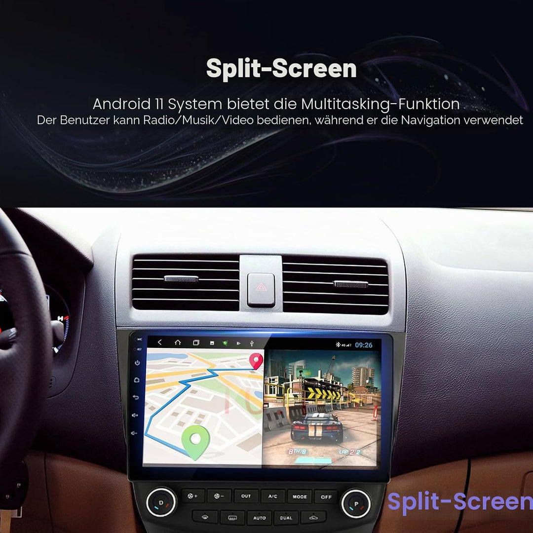 EZoneTronics Android 10 Internet Autoradio Stereo für Honda Accord 7. 2003-2007 10 Zoll Touchscreen