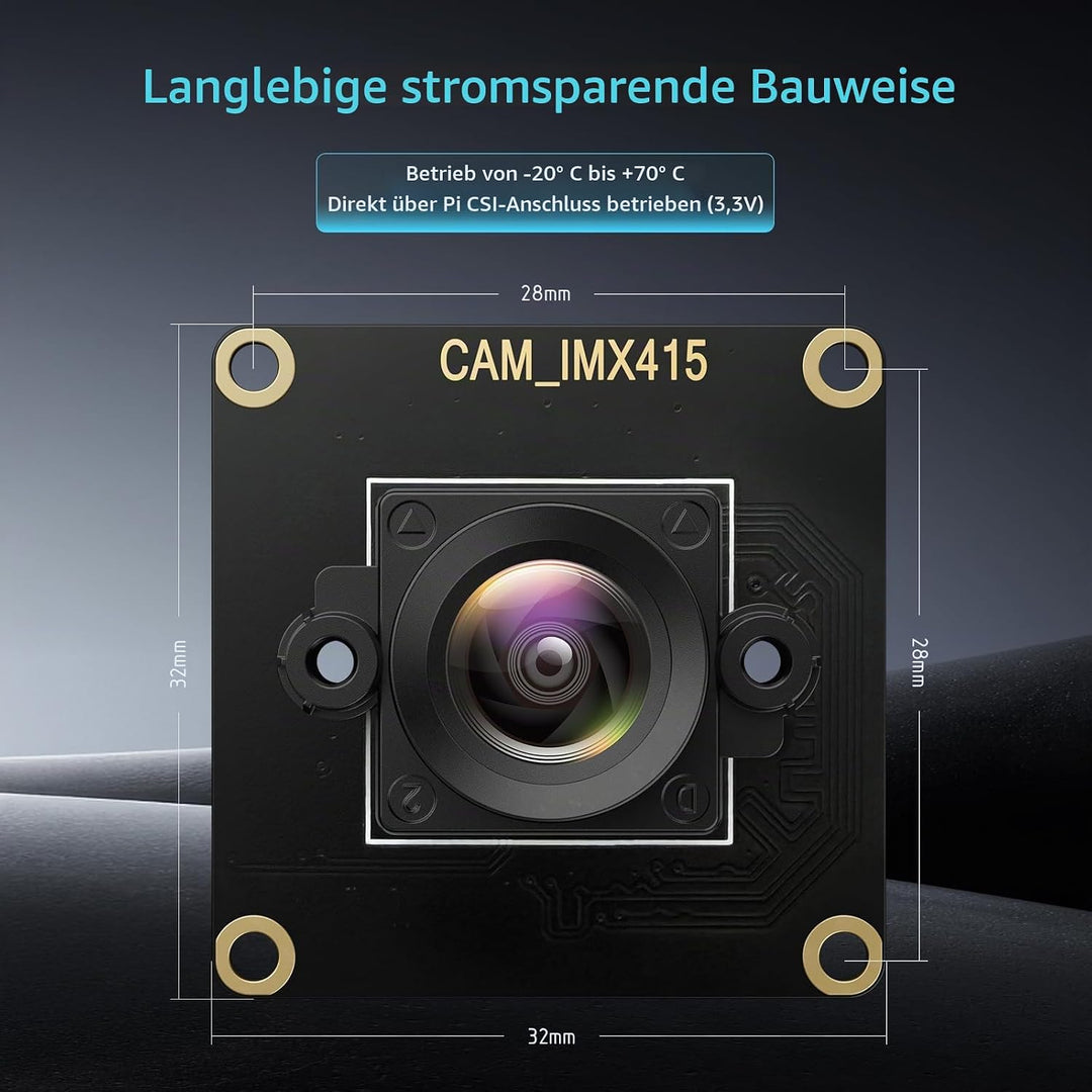 InnoMaker 4K 8MP Kamera-Modul für Raspberry Pi, Original STARVIS IMX415 Sensor 3864x2192@30FPS, 99°