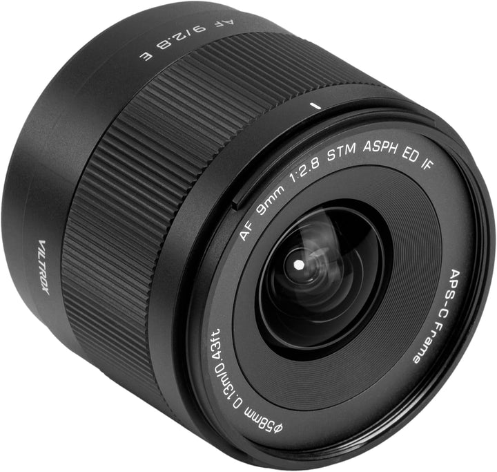 VILTROX 9mm f2.8 E, AF 9mm F2.8 Air E Mount Objektiv für Sony E, Autofokus APS-C Ultraweitwinkelobje