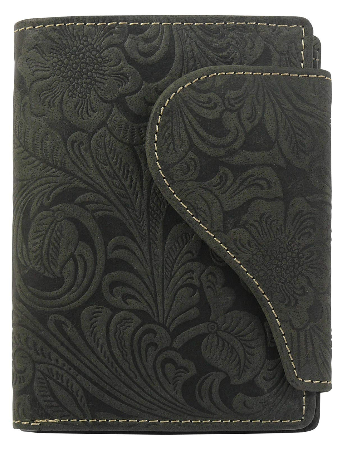 Harrys-Collection Damen Damenbörse mit Floral Muster in 3 Farben, Grössen:Einheitsgrösse, Farben:sch