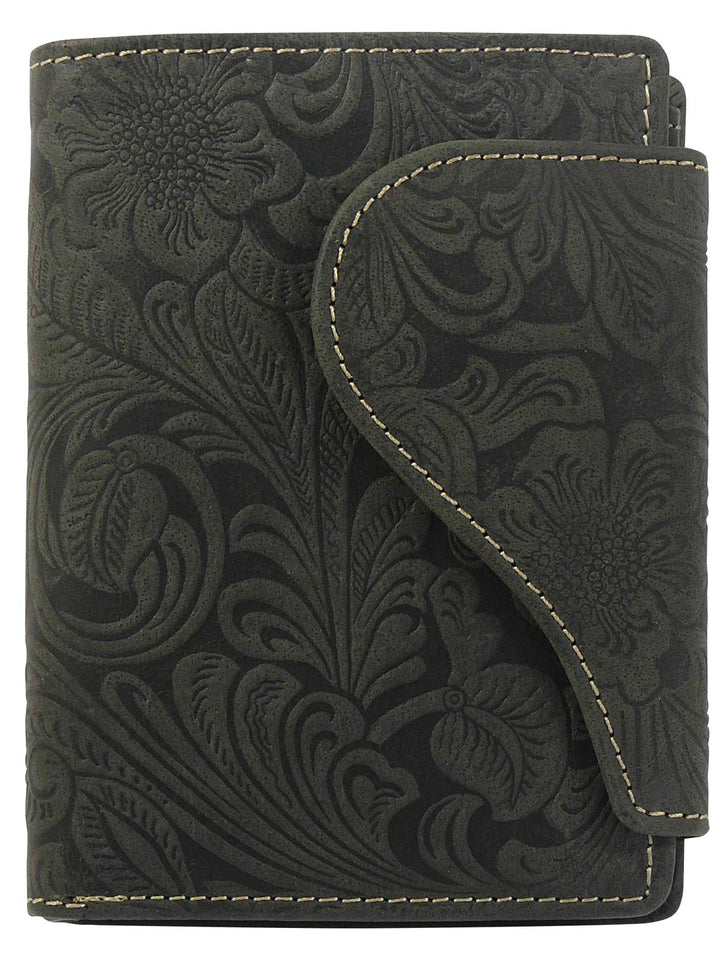 Harrys-Collection Damen Damenbörse mit Floral Muster in 3 Farben, Grössen:Einheitsgrösse, Farben:sch