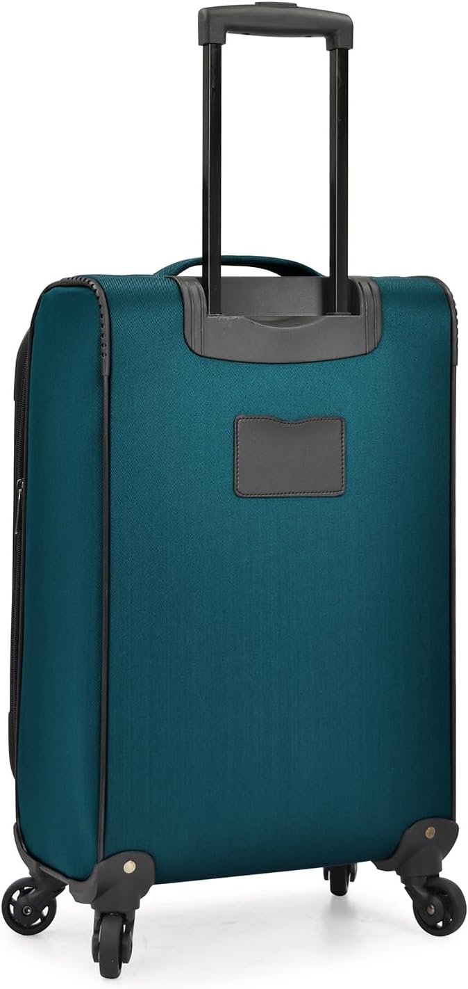 U.S. Traveler Aviron Bay Erweiterbares Softside Gepäck mit Drehrädern 3 Piece Luggage Blaugrün/ein H