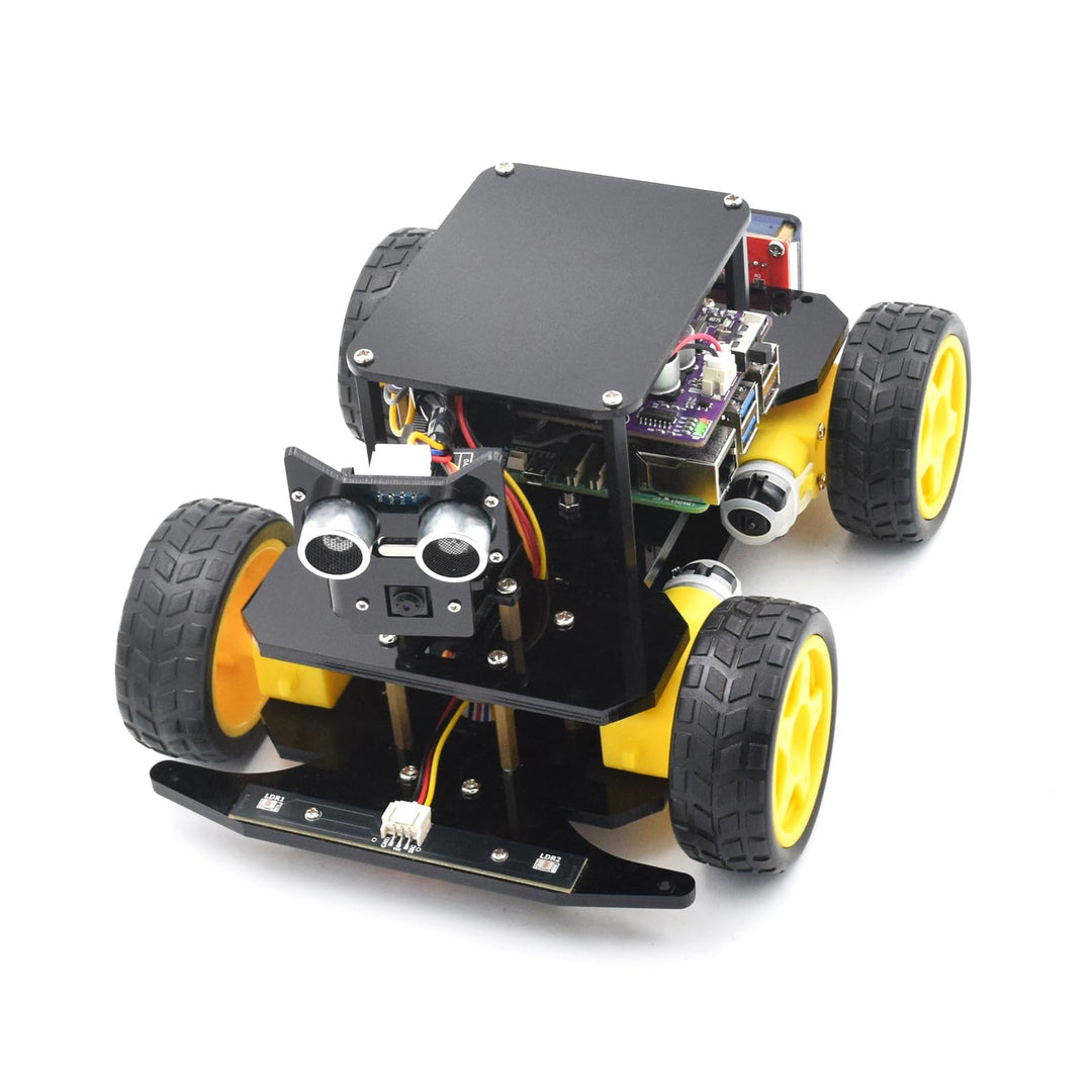 Adeept 4WD Smart Car Kit für Raspberry Pi 5/4B/3B/3B+ (Board nicht im Lieferumfang enthalten), Linie