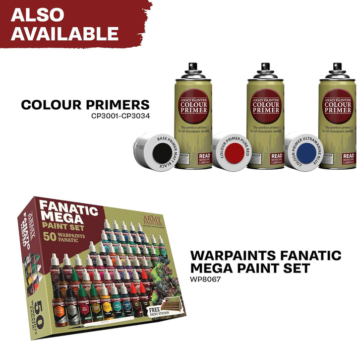 The Army Painter Warpaints Fanatic: Metallics Miniature Paint Set, 10 Acryl-Metallic-Farben 18ml ink