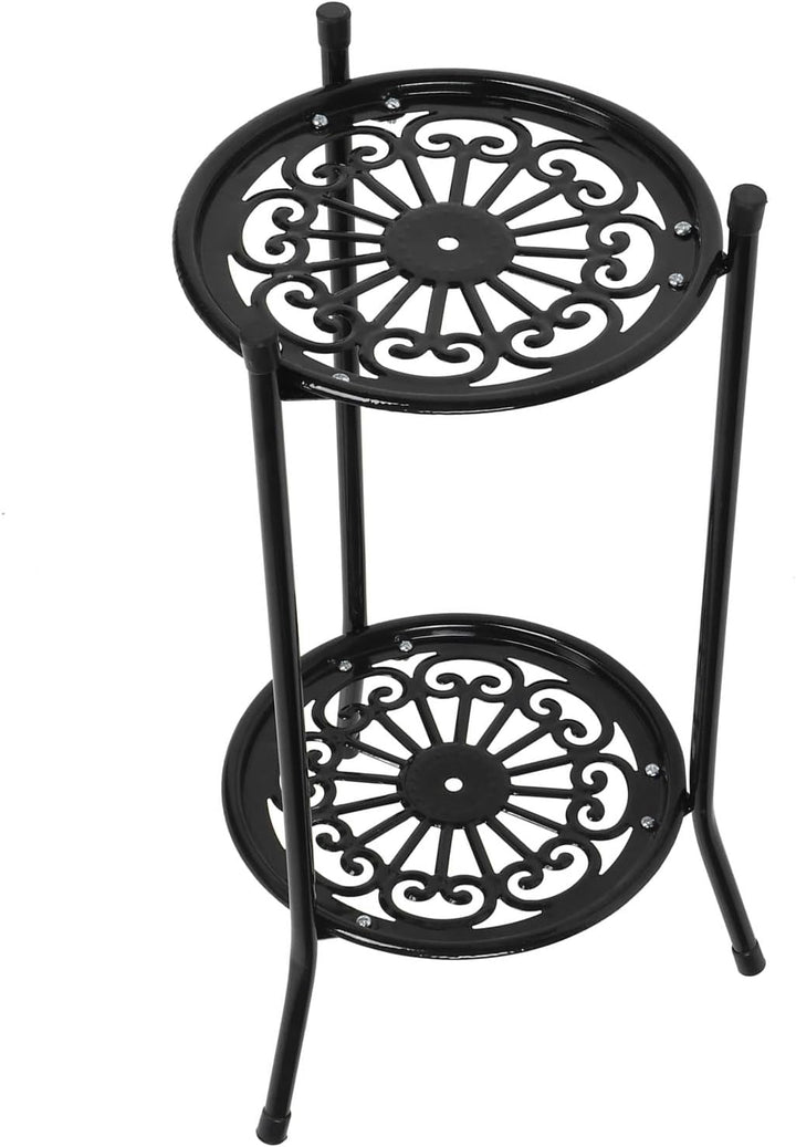 Topfregal, Pflanzenständer Innengartenzubehör, 2 -stufige Blumenregal für Wohnzimmer Balkon Terrasse