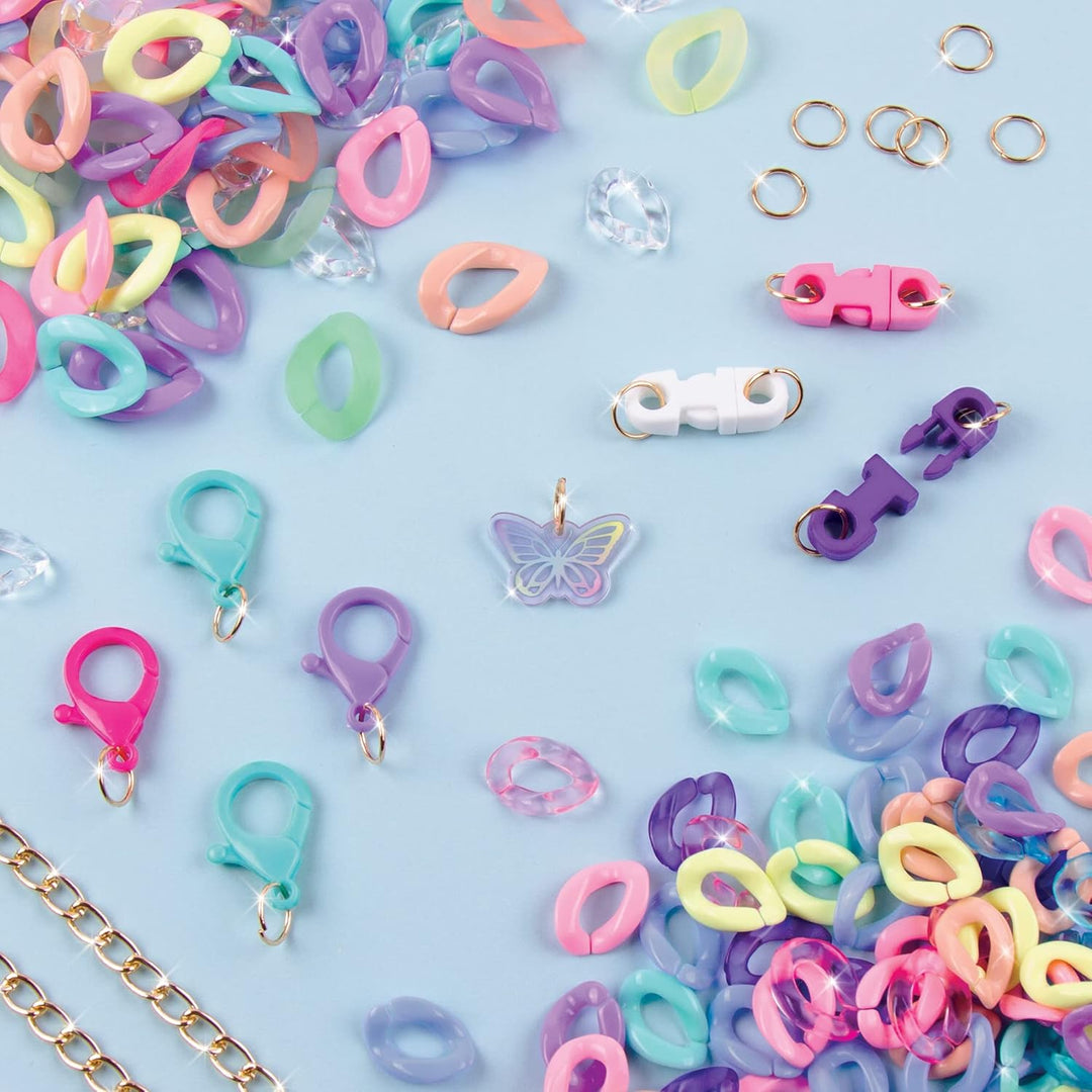 Make It Real All Linked Up Armband-Bastelset mit Kunststoffglieder und Ketten – DIY Freundschaftssch