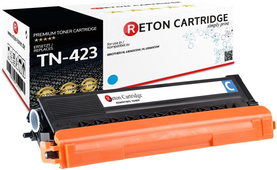 4 Original Reton Toner | 40% höhere Druckleistung | kompatibel zu TN-423 TN-421 für Brother DCP-L841