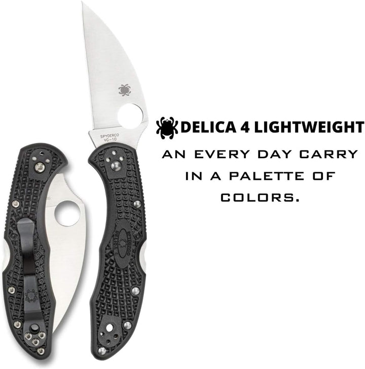 Spyderco Delica 4 Wharncliffe - Mango: FRN * Gris_Filo: LISO