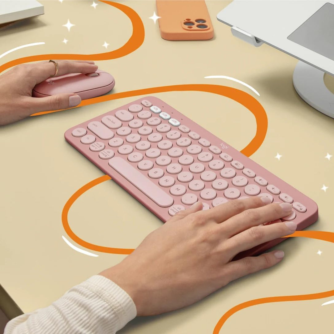 Logitech Pebble 2 Combo - US QWERTY-Layout, Rosa