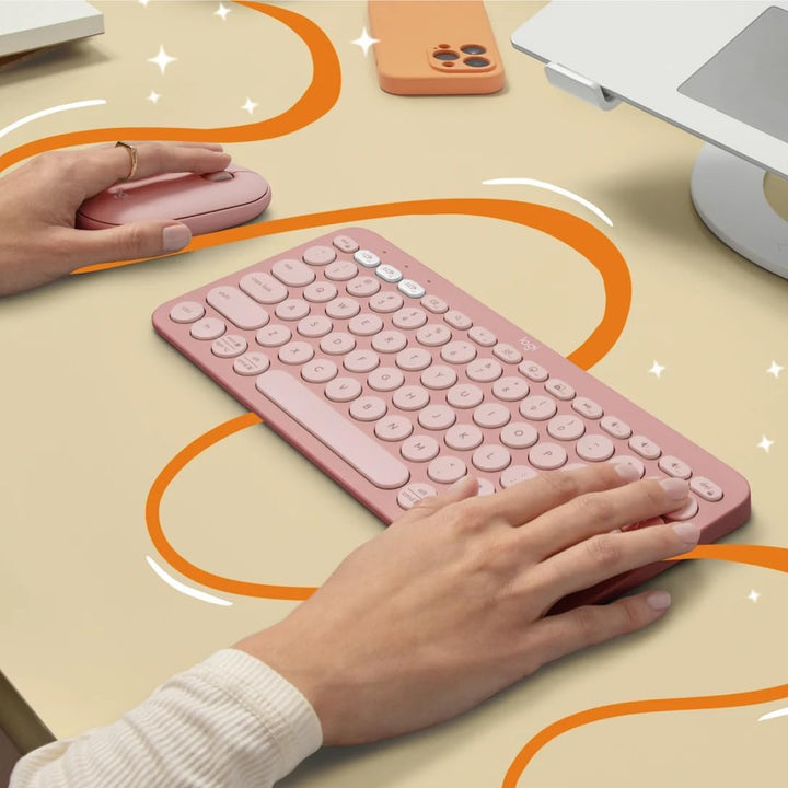 Logitech Pebble 2 Combo - US QWERTY-Layout, Rosa