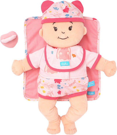 Manhattan Toy Baby Stella Willkommen Baby 6 Stück Bringing Home Babypuppen-Set mit Hut, Lätzchen, St
