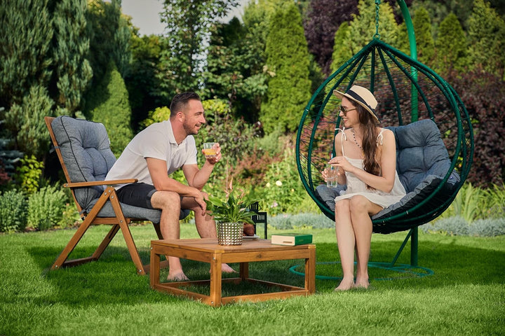 Hängesessel Kissen, Polster, Auflage für Polyrattan & Rattan Hängeschaukel, Sitzauflage für Hängekor