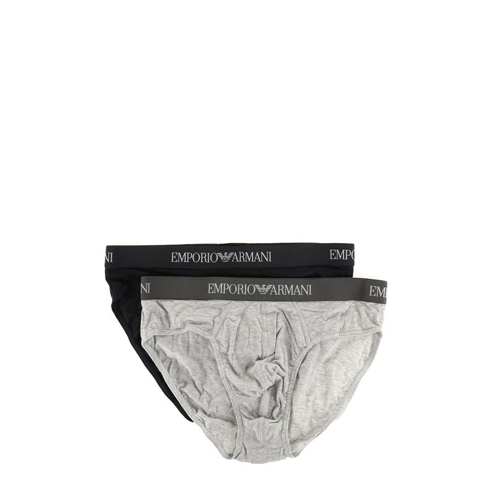 Herren Slip (2er Pack), Marine/Grey Appleng