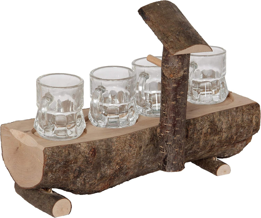 Bartl 107863 Schnapsbrunnen mit 4 Gläsern - originelles Zubehör für die Hausbar, Schnapsbrunnen