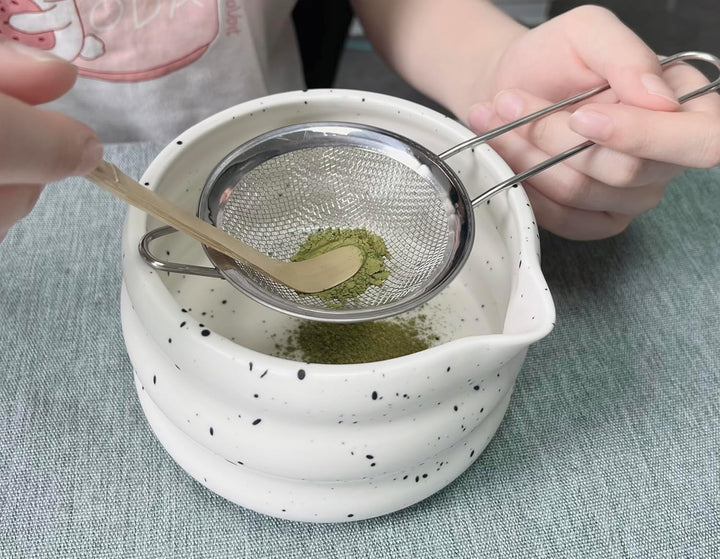 Premium Matcha Set – Matcha Schale, Bambusbesen und Matcha-Löffel Filterlöffel Matcha Set– Vollständ