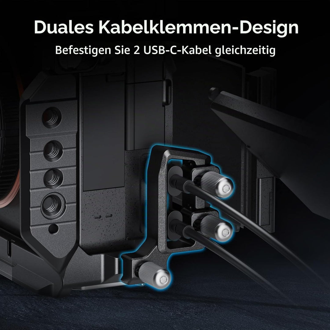 SMALLRIG Clamp for USB-C Cable for Sony Alpha 7 V Cages 6062