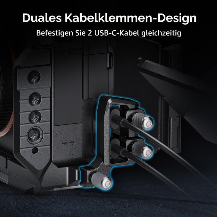 SMALLRIG Clamp for USB-C Cable for Sony Alpha 7 V Cages 6062