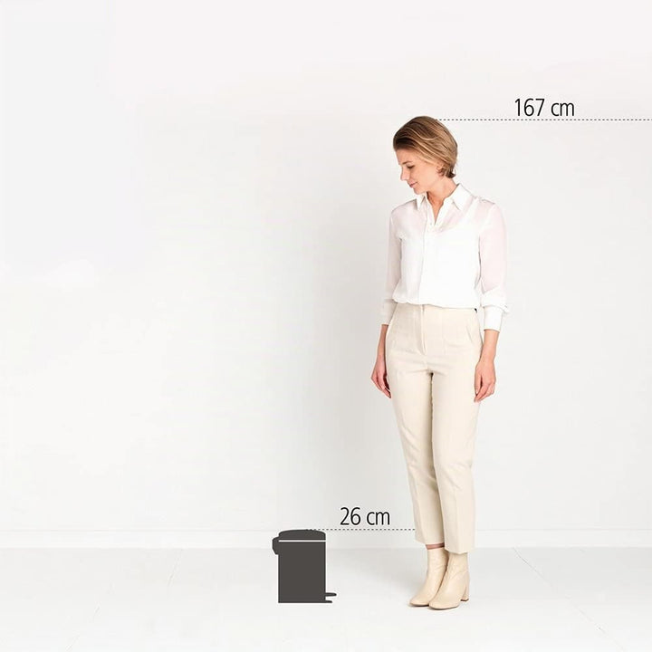 Brabantia 113321 Treteimer mit Inneneimer aus Kunststoff, stahl, MattSchwarz, 3Liter 3 Liter Matt Bl