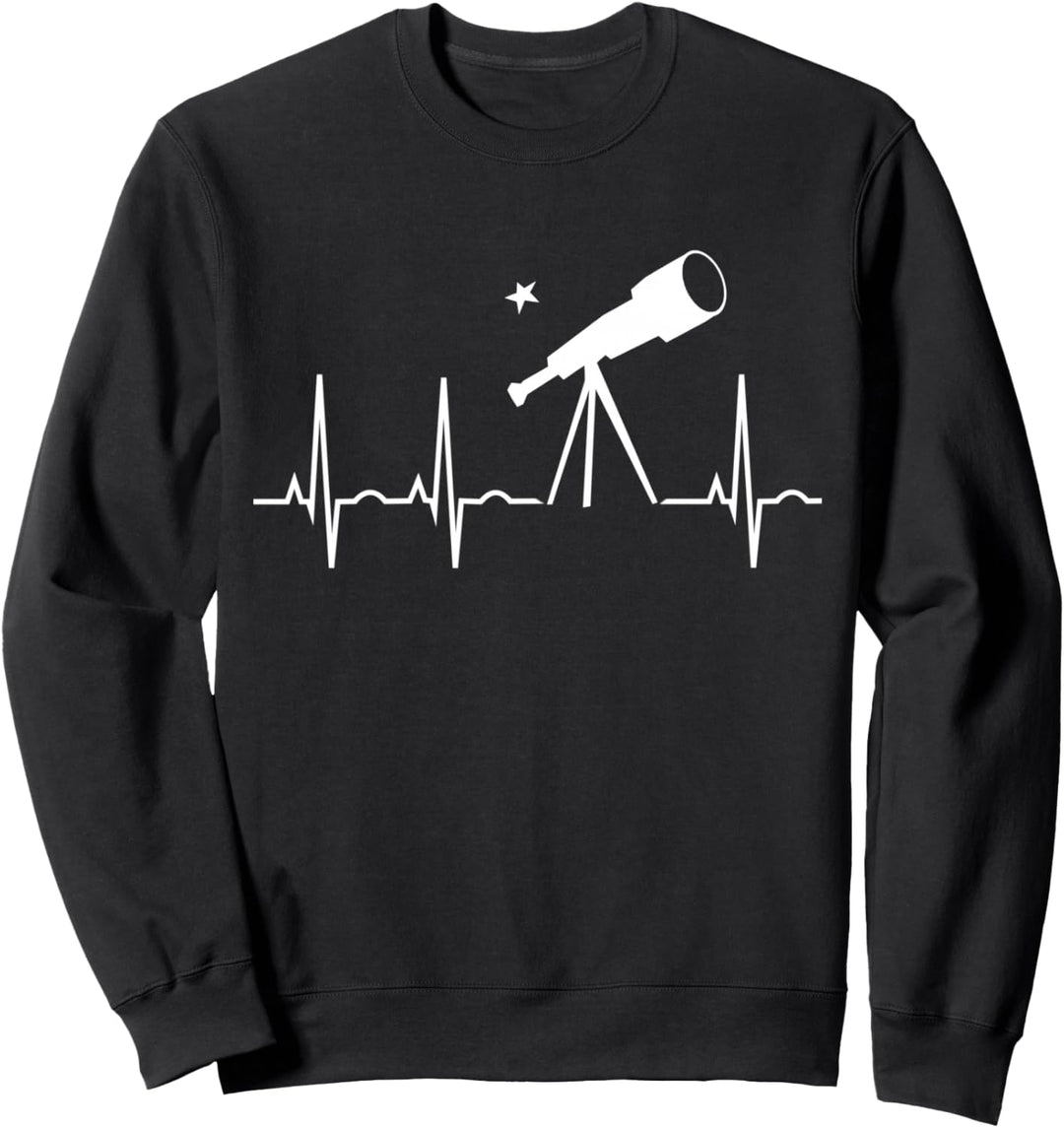 Astronomie-Geschenke Astronom Kids Teleskop Herzschlag-Shirt Sweatshirt