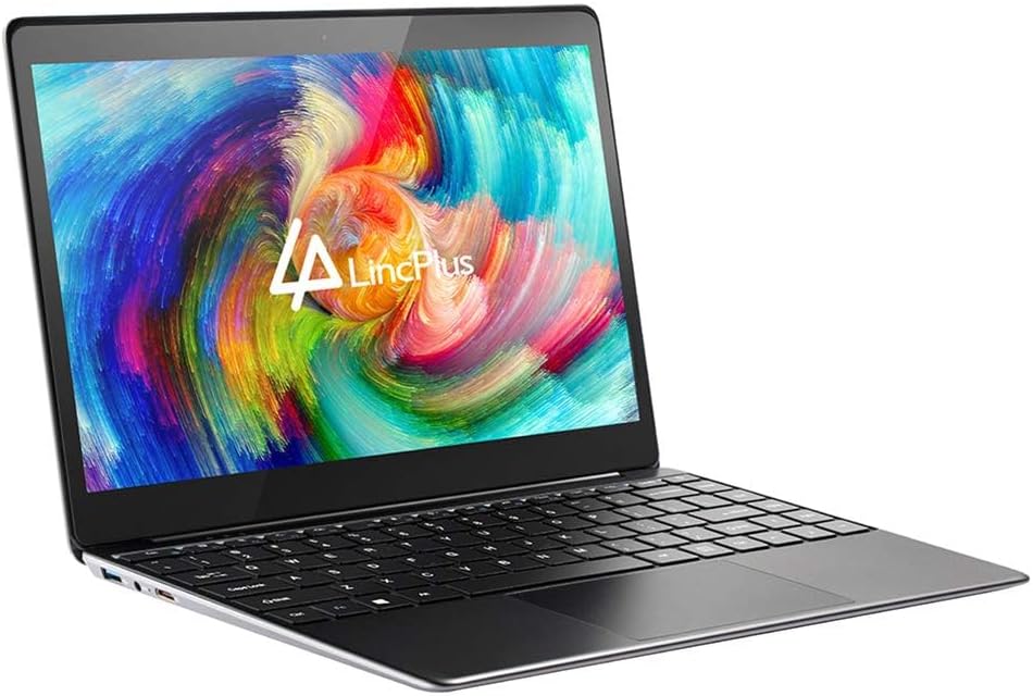 LincPlus 1315E P1 Notebook Full HD 13,3 Zoll Laptop, Intel Celeron N4000 4GB RAM 64GB eMMC lüfterlos